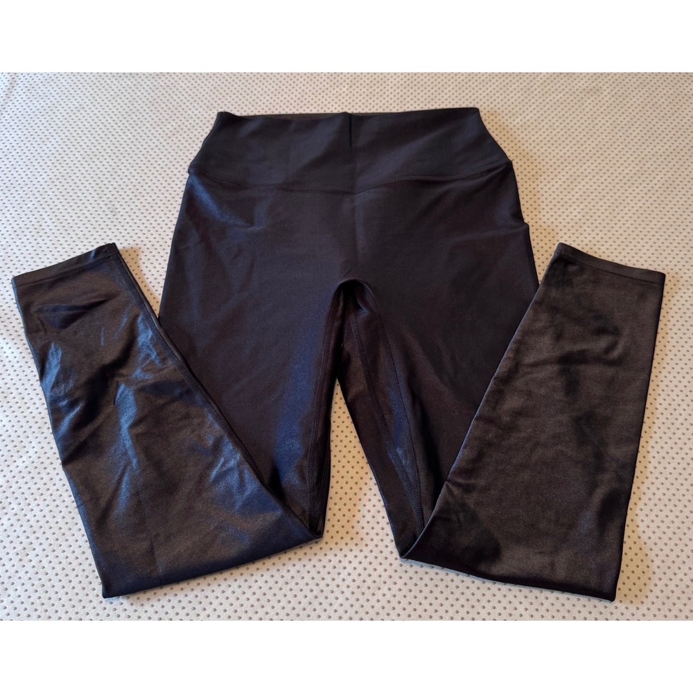 Erin Oprea Basics Women Tuxedo Black Shimmer High Waisted Leggings Medium